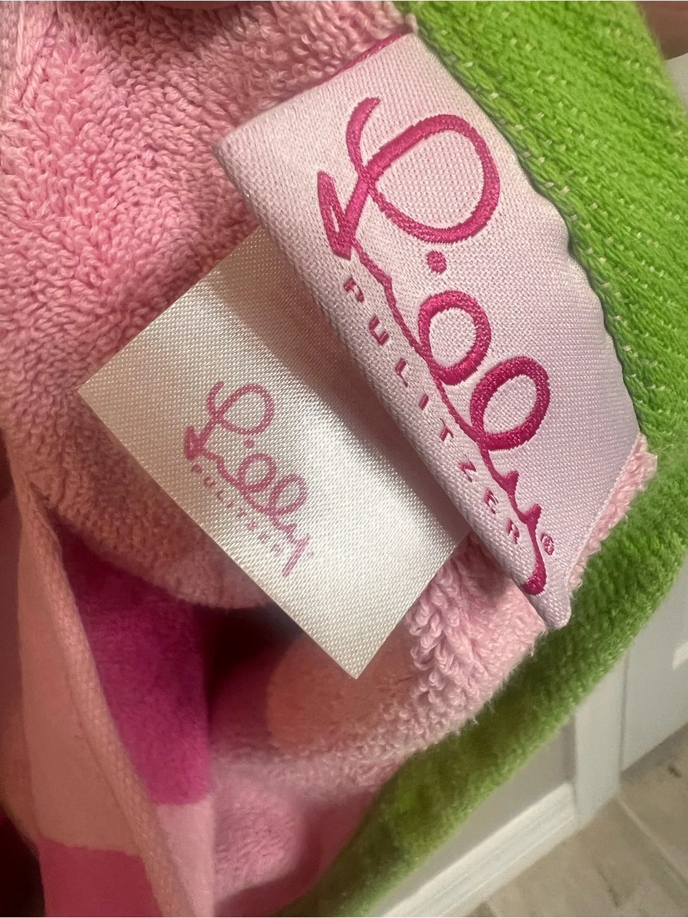 Lilly Pulitzer bath towel & wash cloth